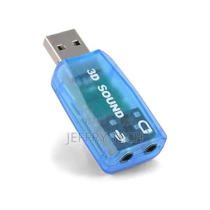 External Usb Sound Card Adapter Audio 5.1 Virtual 3d Usb To