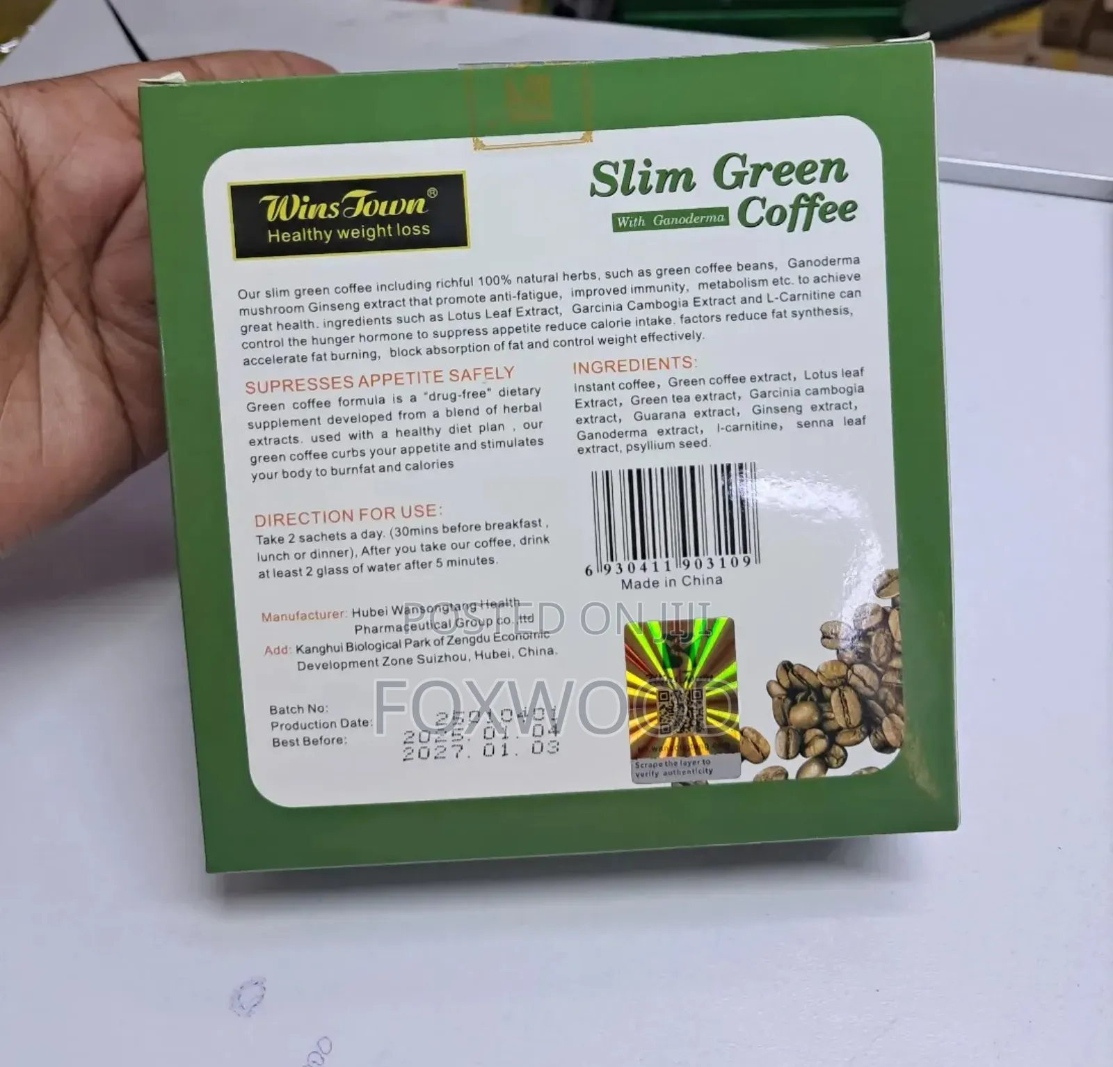 Slim Green Coffee 18 Sachets