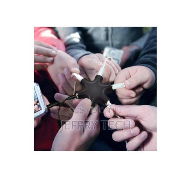 5-Way Multi Headphone Audio Sp Litter Aux Adapter Connector - thumbnail 2