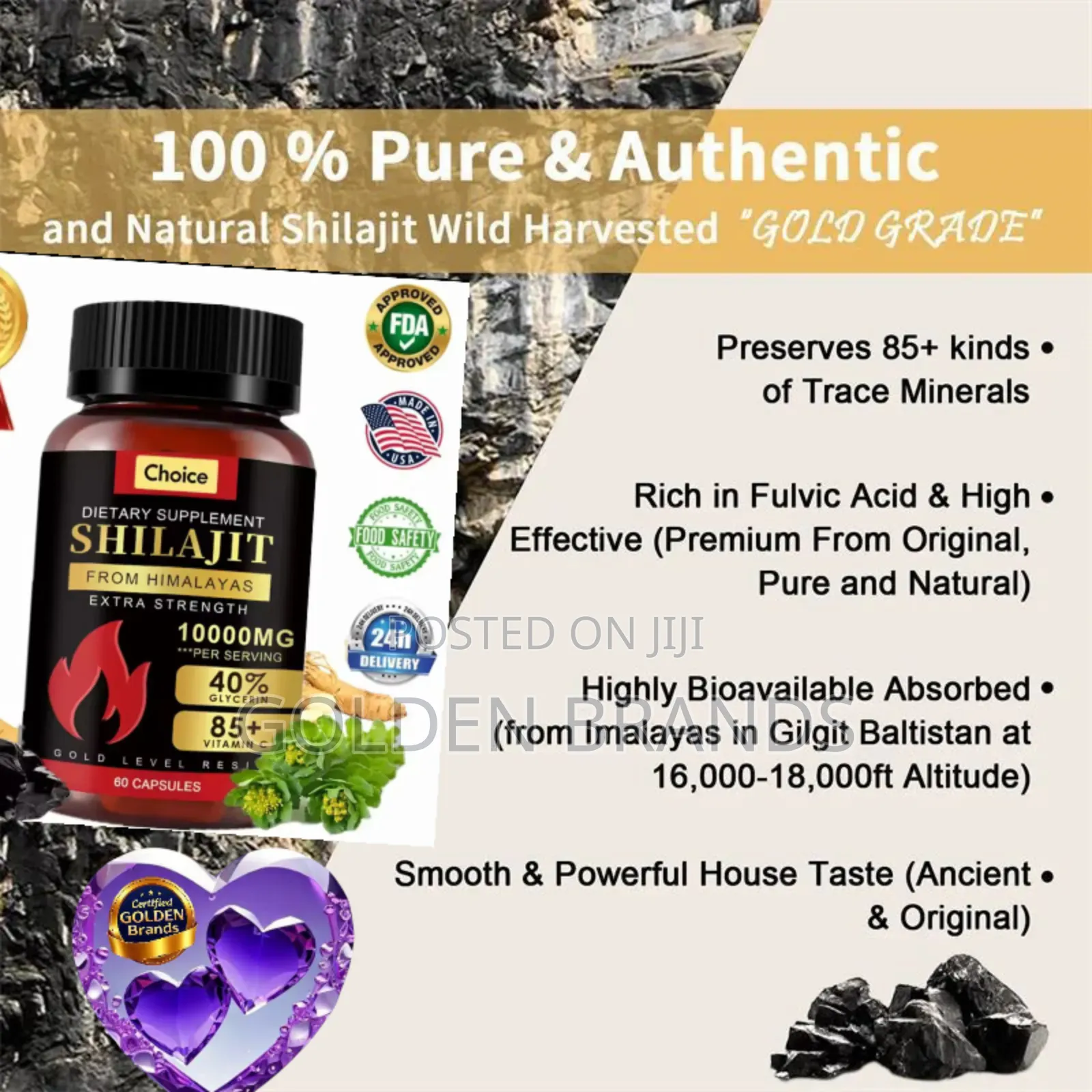 Original Himalayan Shilajit With 85+ Pure Minerals