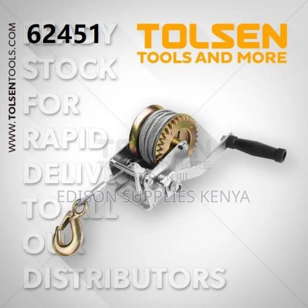 Hand Winch Ratchet Cable Puller With Hook 800/1200/2000lbs - thumbnail 3