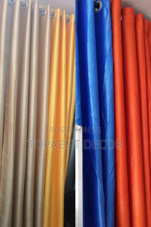 Classic Stylish Plain Window and Door Curtains - main view
