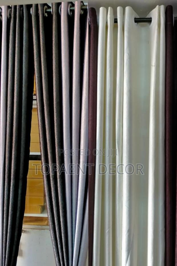 Black,Grey and Cream Good Looking Window Curtains - main view