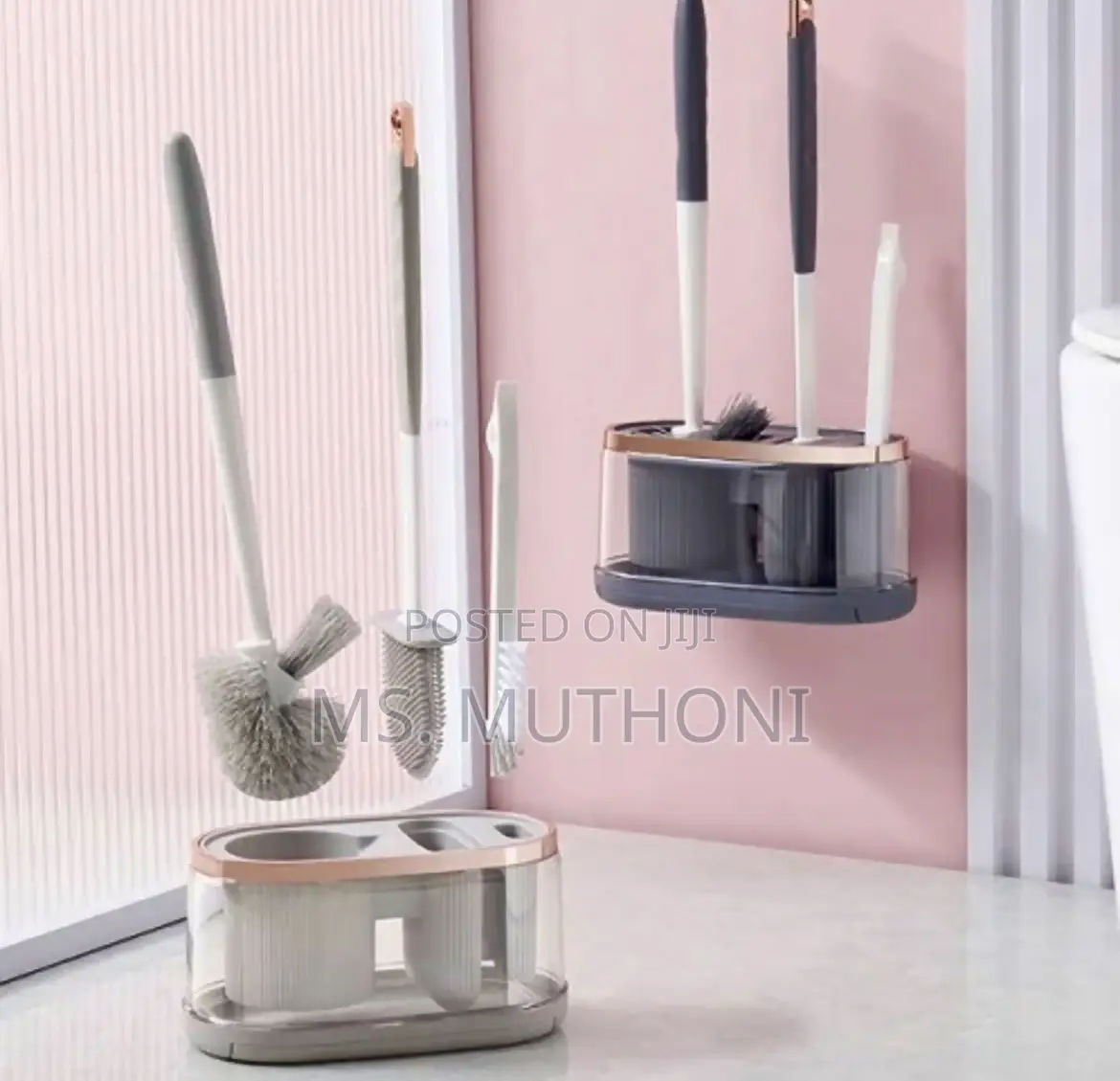 Premium 5 in 1 Cleaning Toilet Brushes and Drying Holder