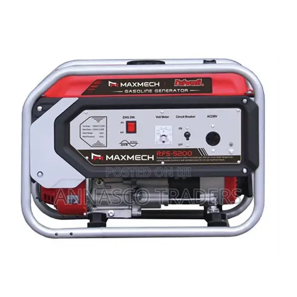 Maxmech Rfs-5200 Petrol Manual Generator 3.8 Kva/3.0 Kw