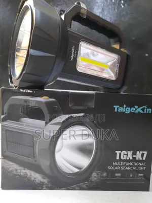 Taigexin TGX- Solar Search/Spotlight.Side Cob.Rechargeable