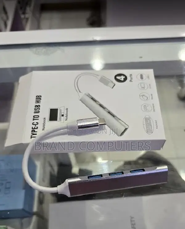 Usb-C Type C to Usb 3.0 4 Port Hub Splitter for Pc/Laptop