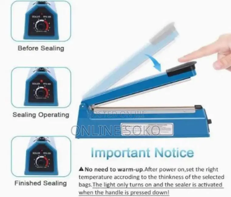Impulse Heat Sealing Machine -Plastic Bags, Polythene Tubing