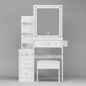 Dressers: Small Vanity Desk With Mirror and Lights