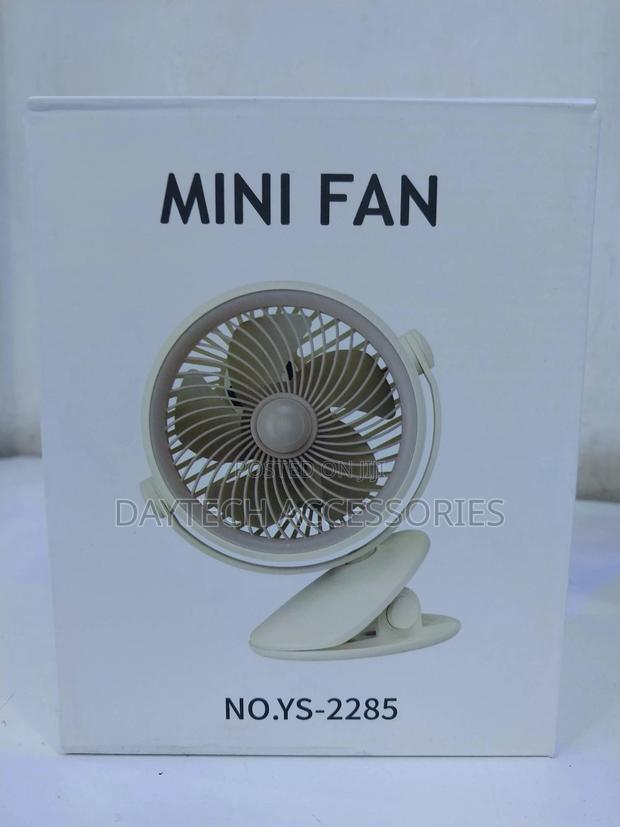 Coverzone Portable Mini Usb Rechargeable Fan Clamp