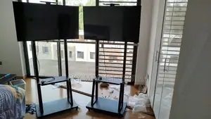 Tv Stand Mobile Bracket With Trolley