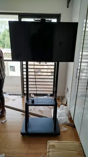 Tv Stand Mobile Bracket With Trolley