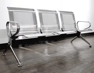 Benches: Secure Three-Seater Steel Waiting Reception Bench