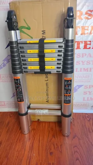 7.4m Telescopic Aluminum Ladder Double(3.7+3.7m)