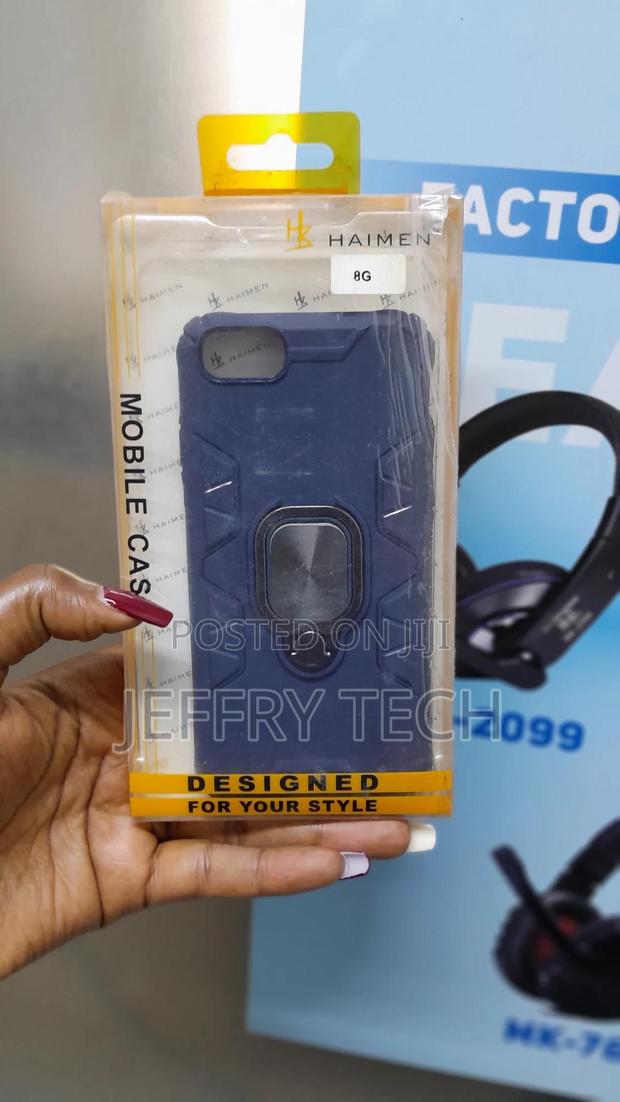 Bigcgreen iPhone 8g Case Heavy Duty Metal Ring Kickstand - main view