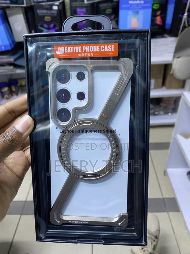 Qanxgog Frameless Case for Samsung Galaxy S24 Ultra -Gray - main view