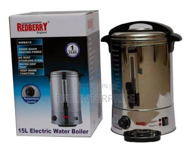 Redberry Tea Urn or Water Boiler 15 Litres