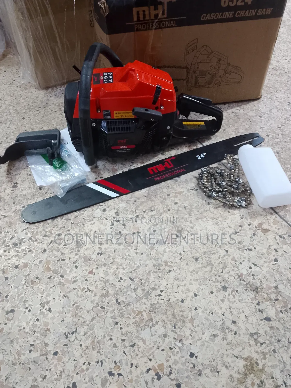 MHT Gasoline 24" Chainsaw / Gasoline Power Saw