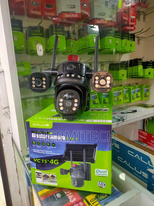 Ai Humanoid Solar PTZ 2in1 4g Camera With 3 Screens - thumbnail 3