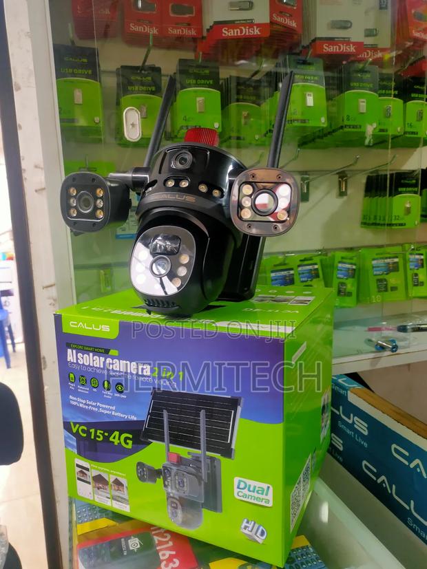 Ai Humanoid Solar PTZ 2in1 4g Camera With 3 Screens - thumbnail 4