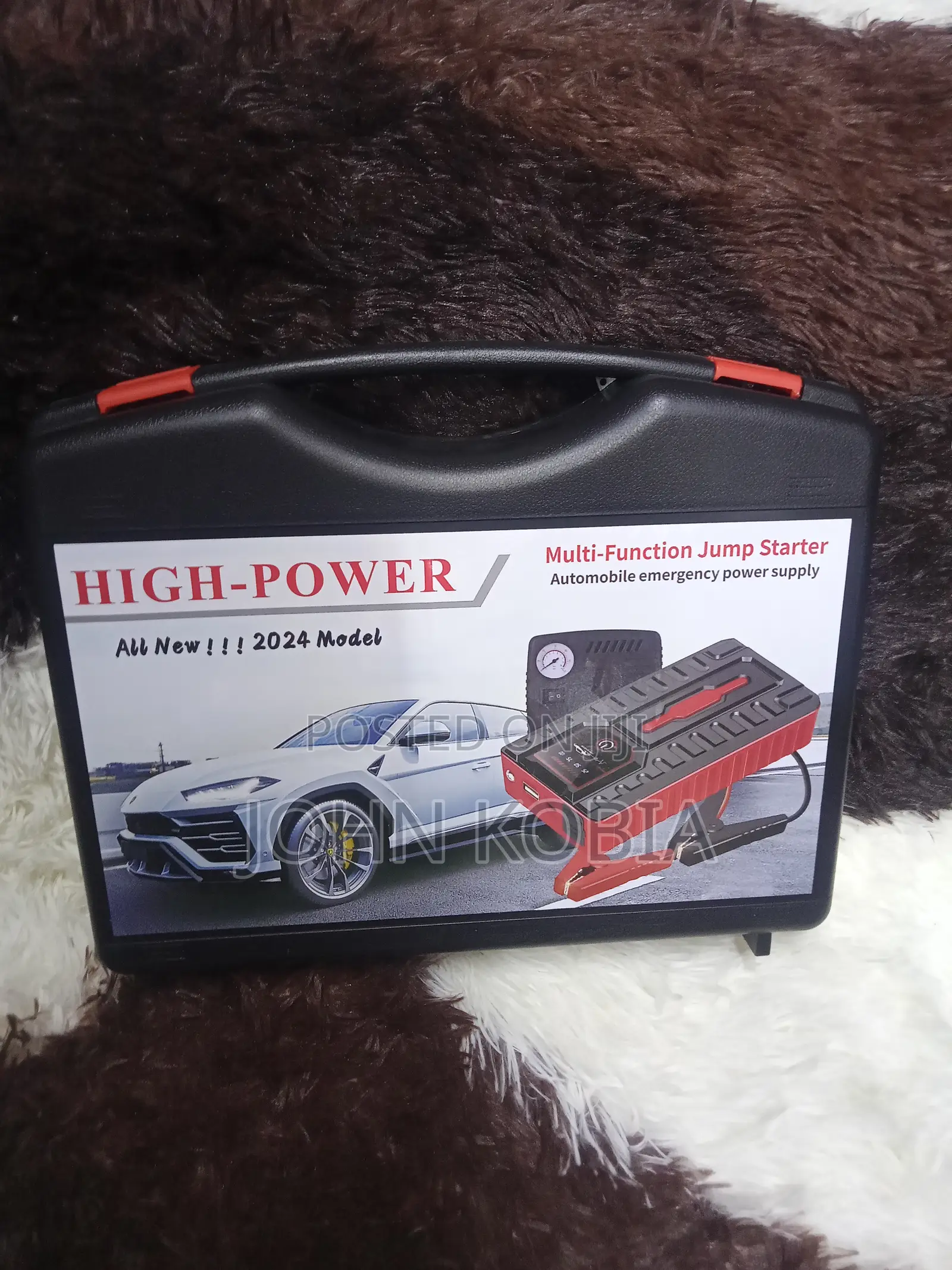 Vehicle Jump Starter Kit With Compressor