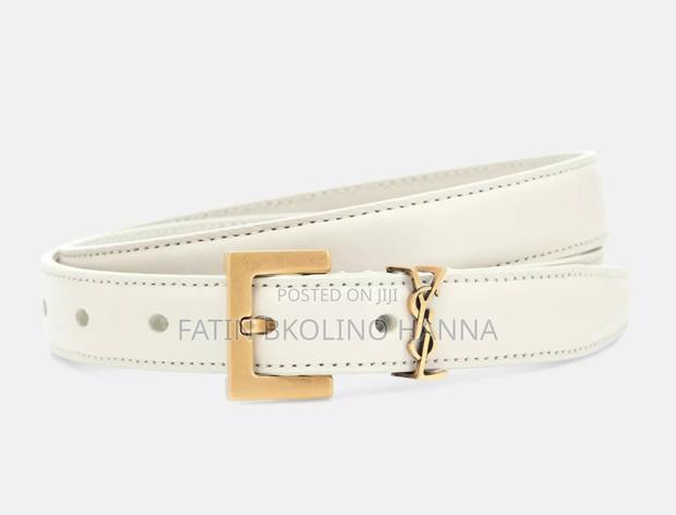 White /Black Ysl Belt - main view