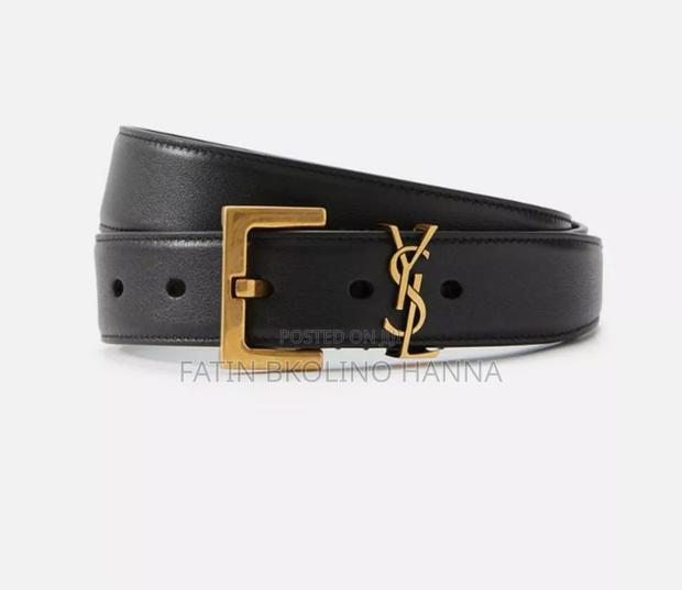 White /Black Ysl Belt - thumbnail 2