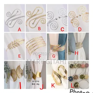 *Metallic Buckle Curtains Holders at KSHS