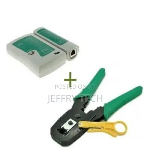 Network Lan Cable Tester Test Tool + Networking Crimping Tool
