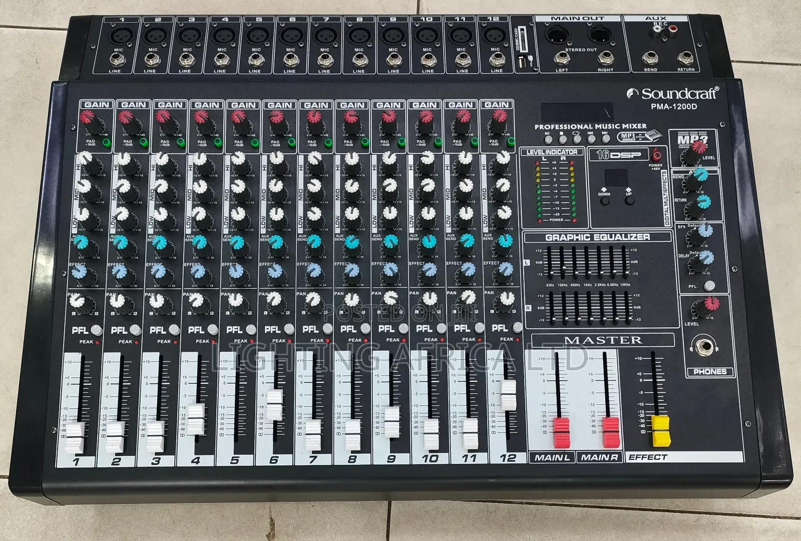 Sound Craft 12 Channels Powered Mixer With Bt/Usb