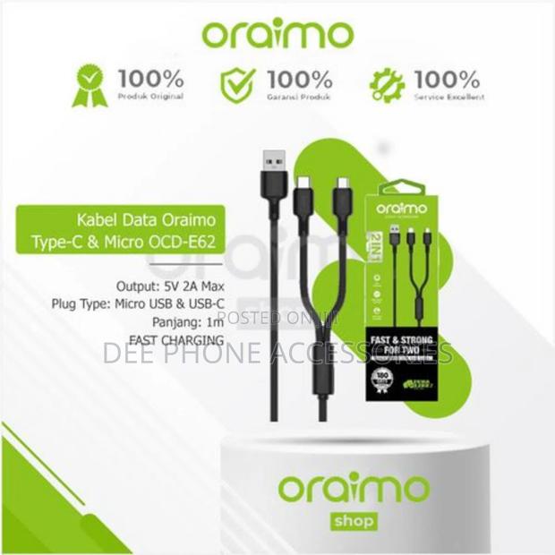 2 in 1 Oraimo Charging Cable - thumbnail 2