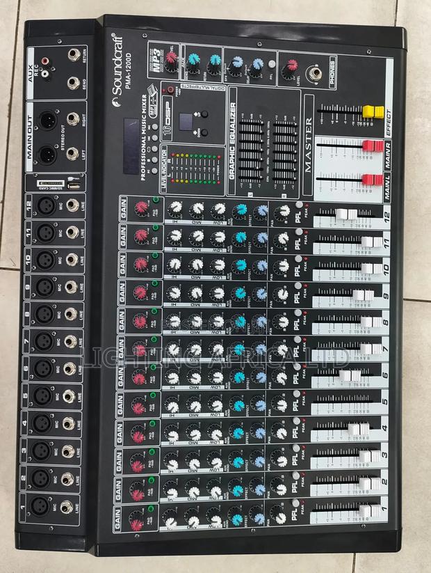 Sound Craft 12 Channels Powered Mixer With Bt/Usb - thumbnail 3