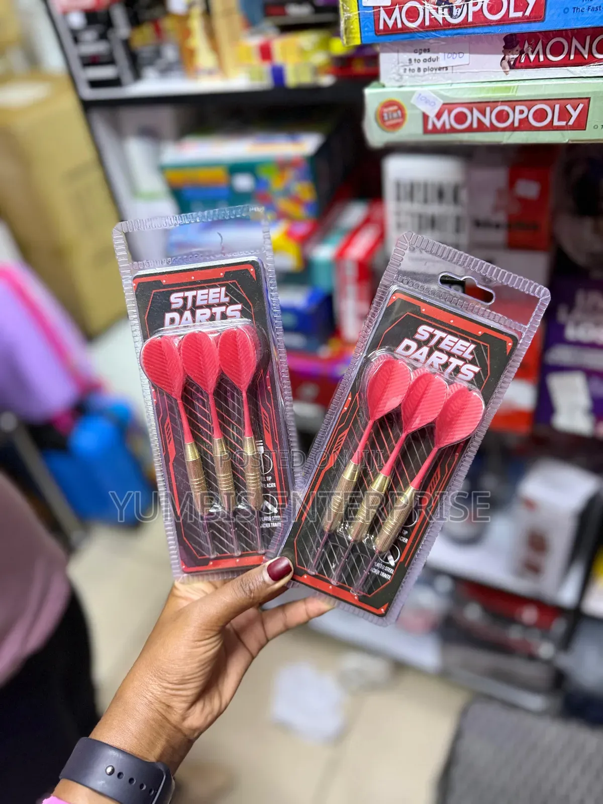 Red Steel Darts A Set Of 3