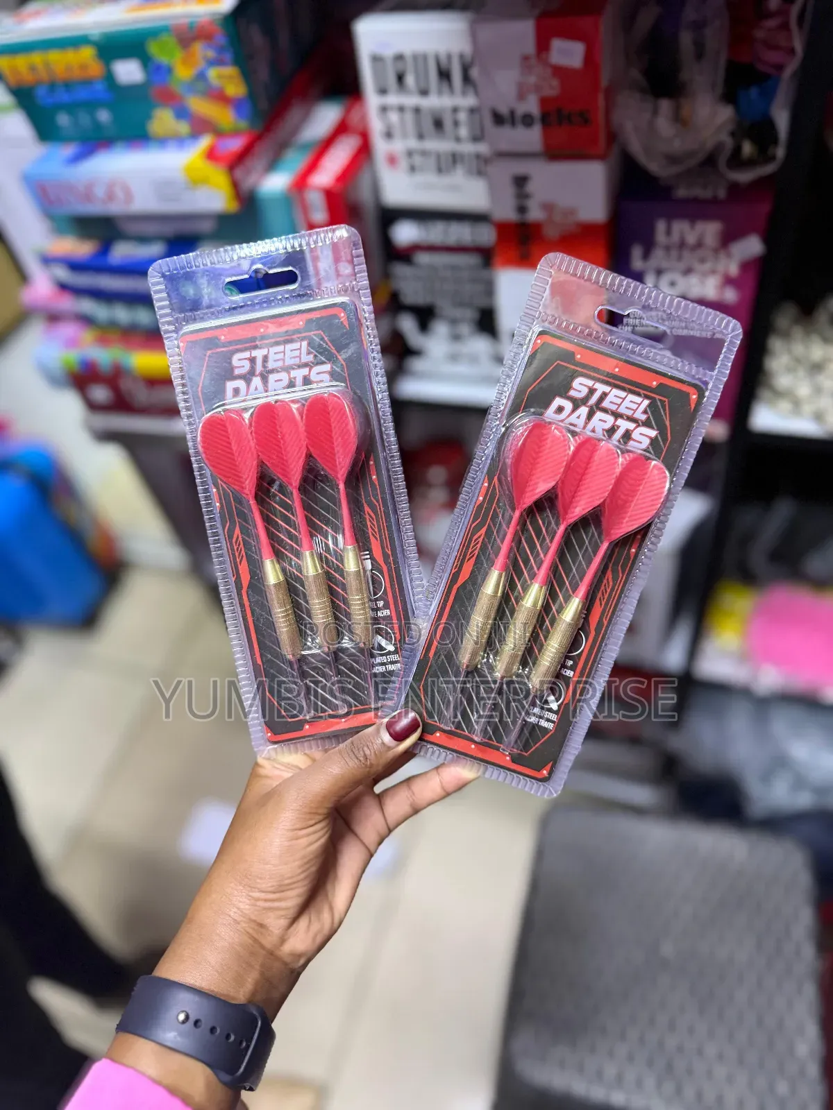 Red Steel Darts A Set Of 3