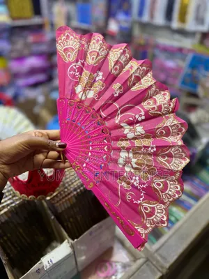 Hot Pink Foldable Hand Held Fans at 300