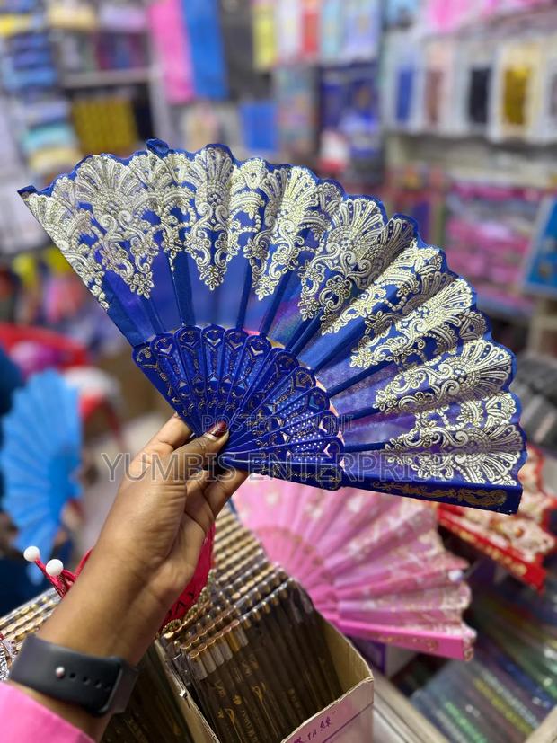 Blue Handheld/Foldable/Chinese Fans at 300 Each