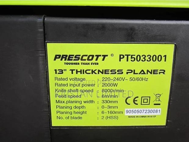 New Prescott Thickness Planner ''3 Available
