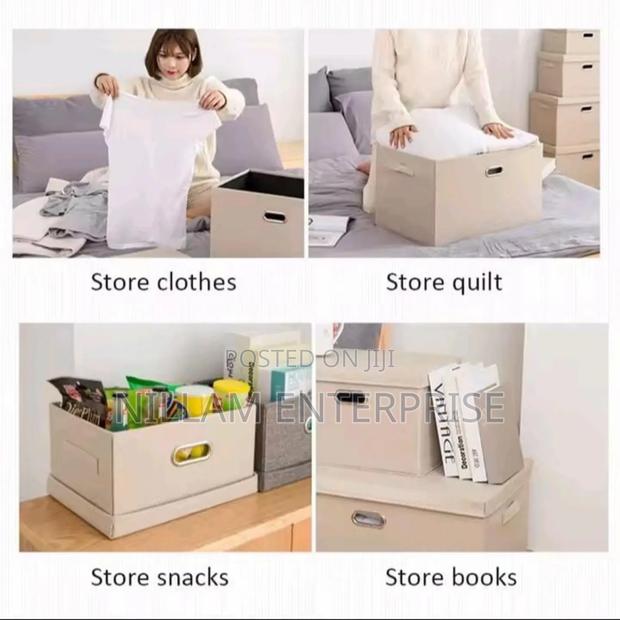 Foldable Storage Box With Lid* - thumbnail 2