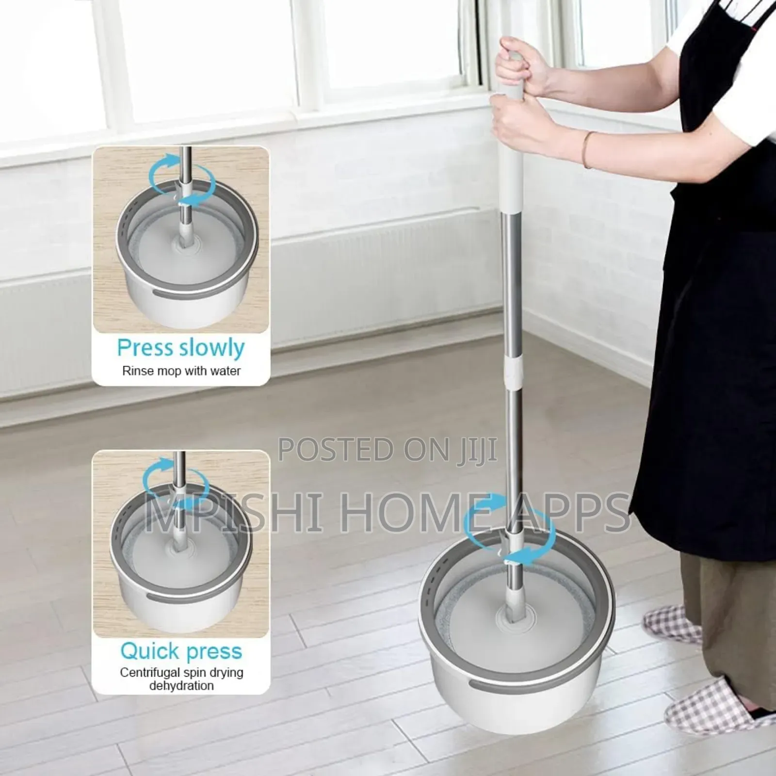 Spin Mop and Bucket
