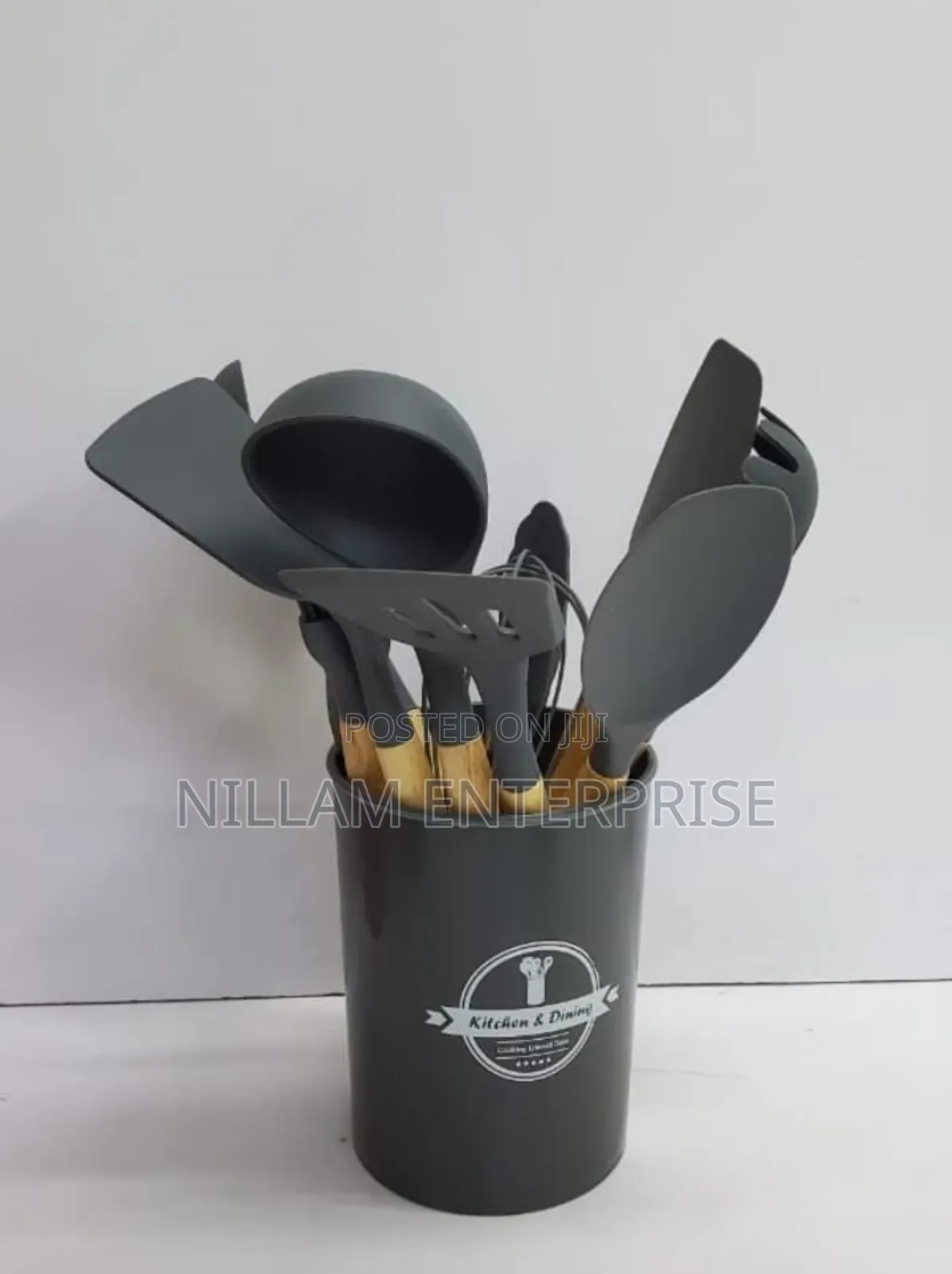 12 in 1 Cooking/ Serving Spoons Set With Holder*