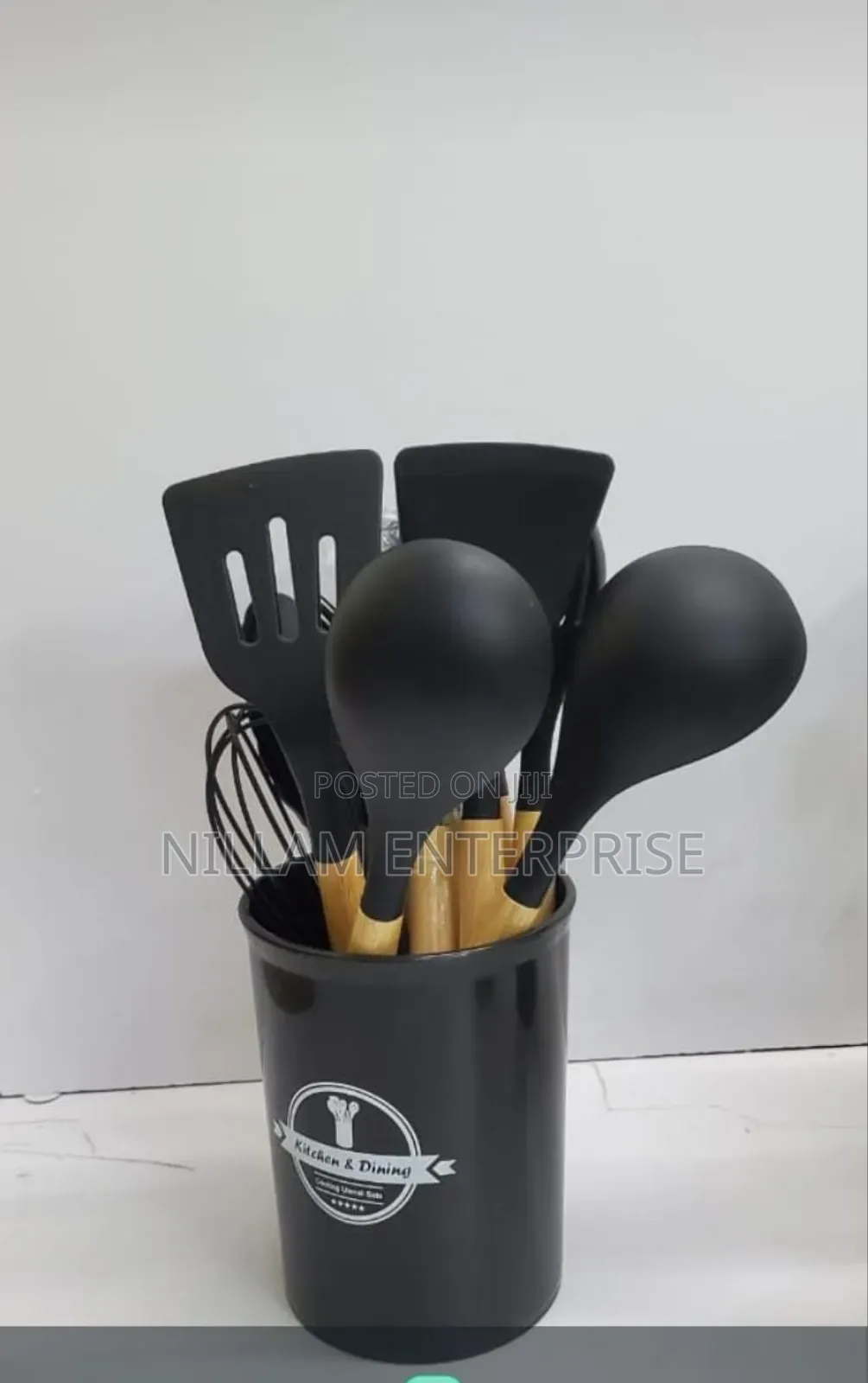 12 in 1 Cooking/ Serving Spoons Set With Holder*