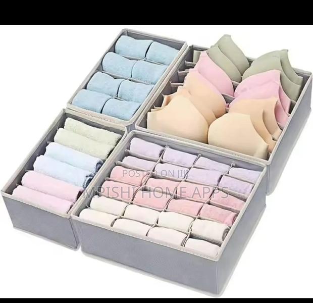 4pcs Collapsible Drawer Organizer - thumbnail 2