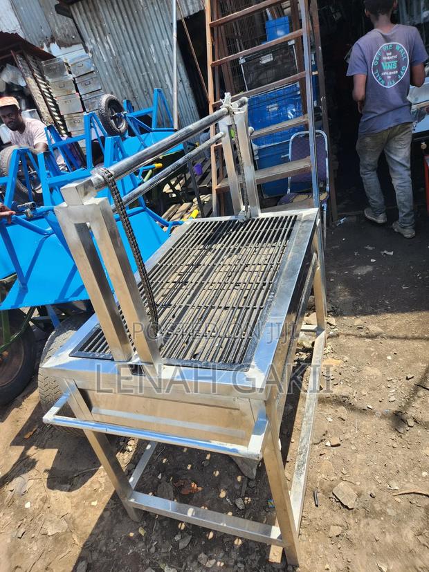 Stainless Steel Charcoal Grill - main view