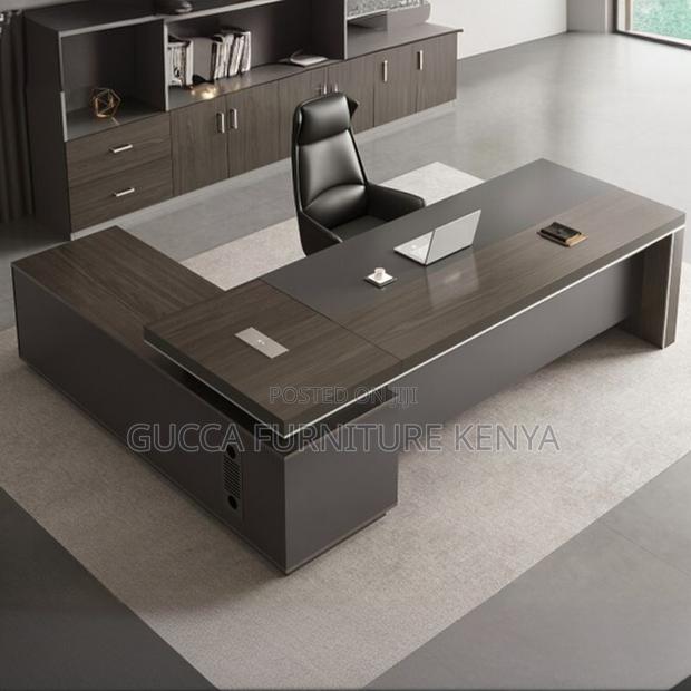 Office Desk:1.8 Meters Modular Executive L-Desk Luxury Table - main view