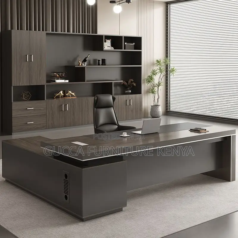 Office Desk:1.8 Meters Modular Executive L-Desk Luxury Table