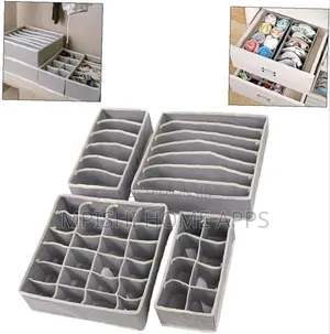 4pcs Collapsible Drawer Organizer
