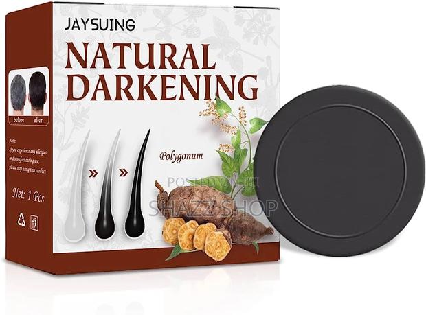 Hair Darkening Shampoo Bar, Black Soap - main view