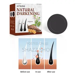 Hair Darkening Shampoo Bar, Black Soap