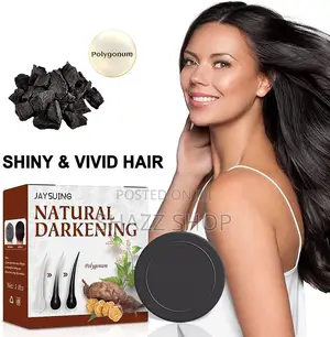 Hair Darkening Shampoo Bar, Black Soap