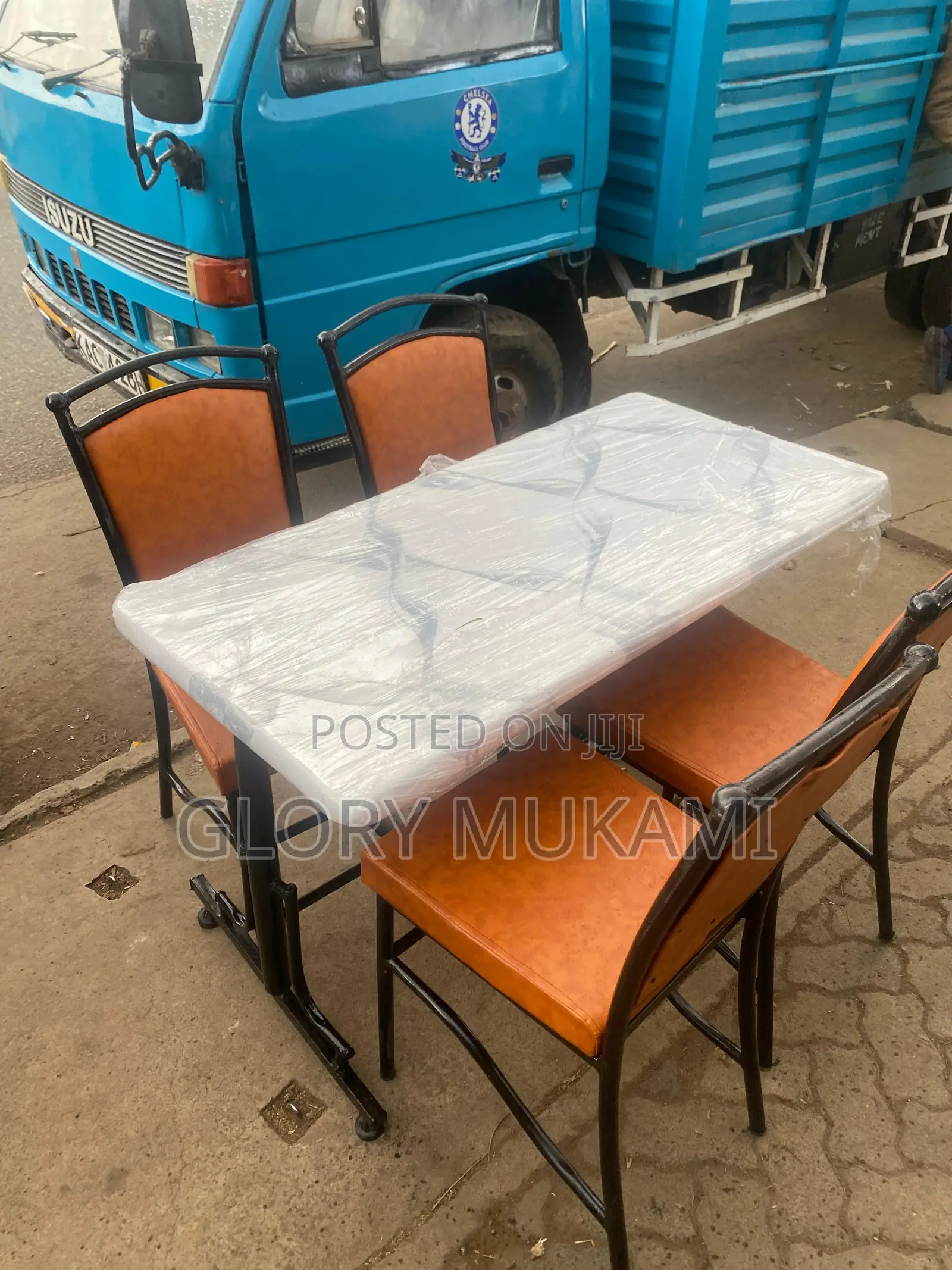 Restaurant And Bar Marble Table With Chairs